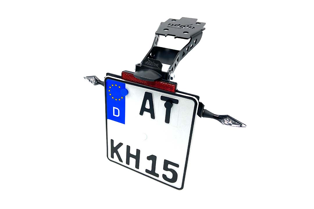 Soporte de matrícula alpha Technik para Suzuki GSX-S1000 y GSX-S950, Tipo WEK0, WEK1, WEK2, Año del modelo 2021-