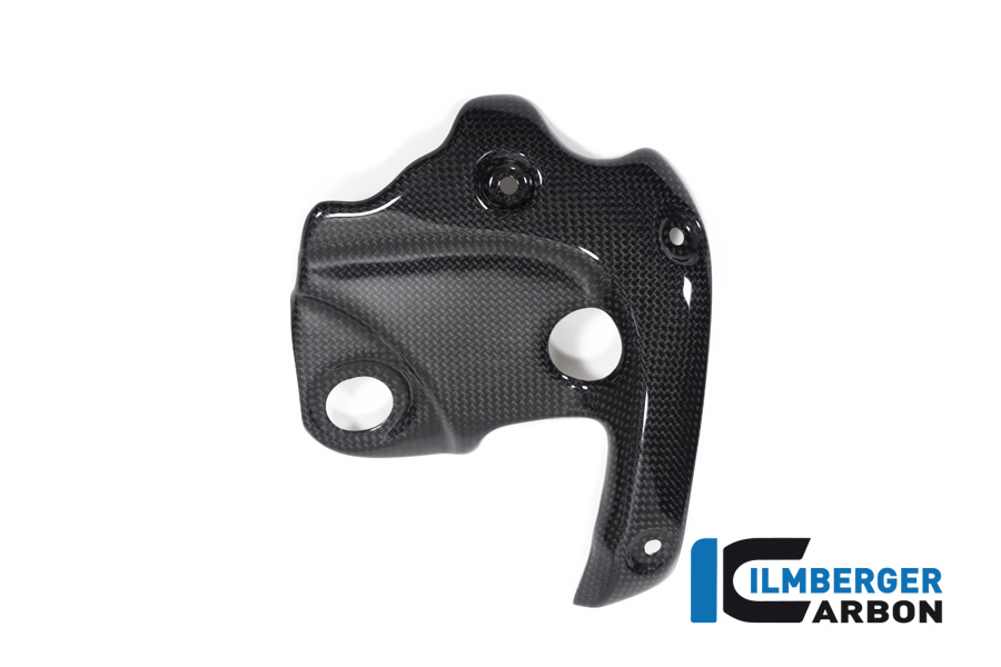 Ilmberger Carbon Protector Térmico de Escape en el Colector con ABE, brillante, para Ducati Diavel 1260 a partir del año de modelo 2019-