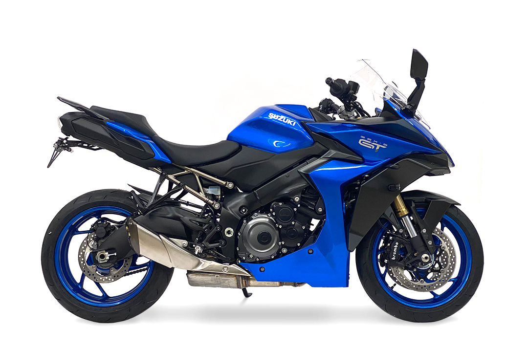 Soporte de matrícula alpha Technik para Suzuki GSX-S1000GT y GSX-S1000GX, Tipo WEK0 / WEK3, Año de modelo 2021-