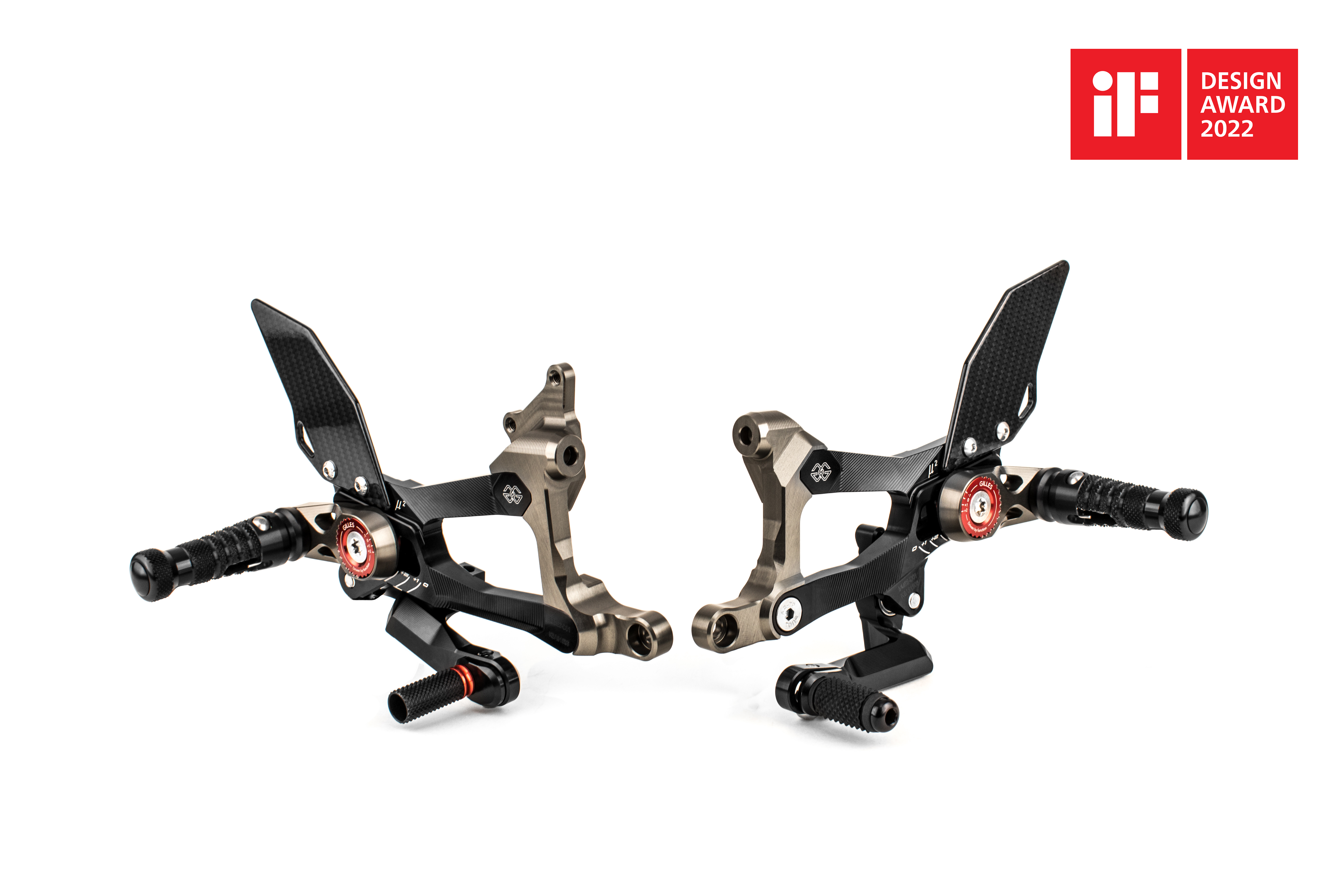 GILLES MUE2 reposapiés para Ducati Panigale V4 /V4 R / S / SP2, 2018-
