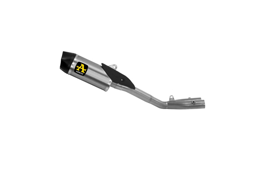 Sistema Medio de Escape de Competición ARROW con silencioso Indy Race silenciador para Yamaha MT-10 año de modelo 2022-