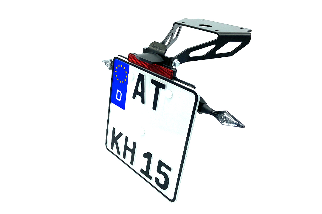 Soporte de matrícula alpha Technik para Kawasaki Z650RS año de modelo 2022-