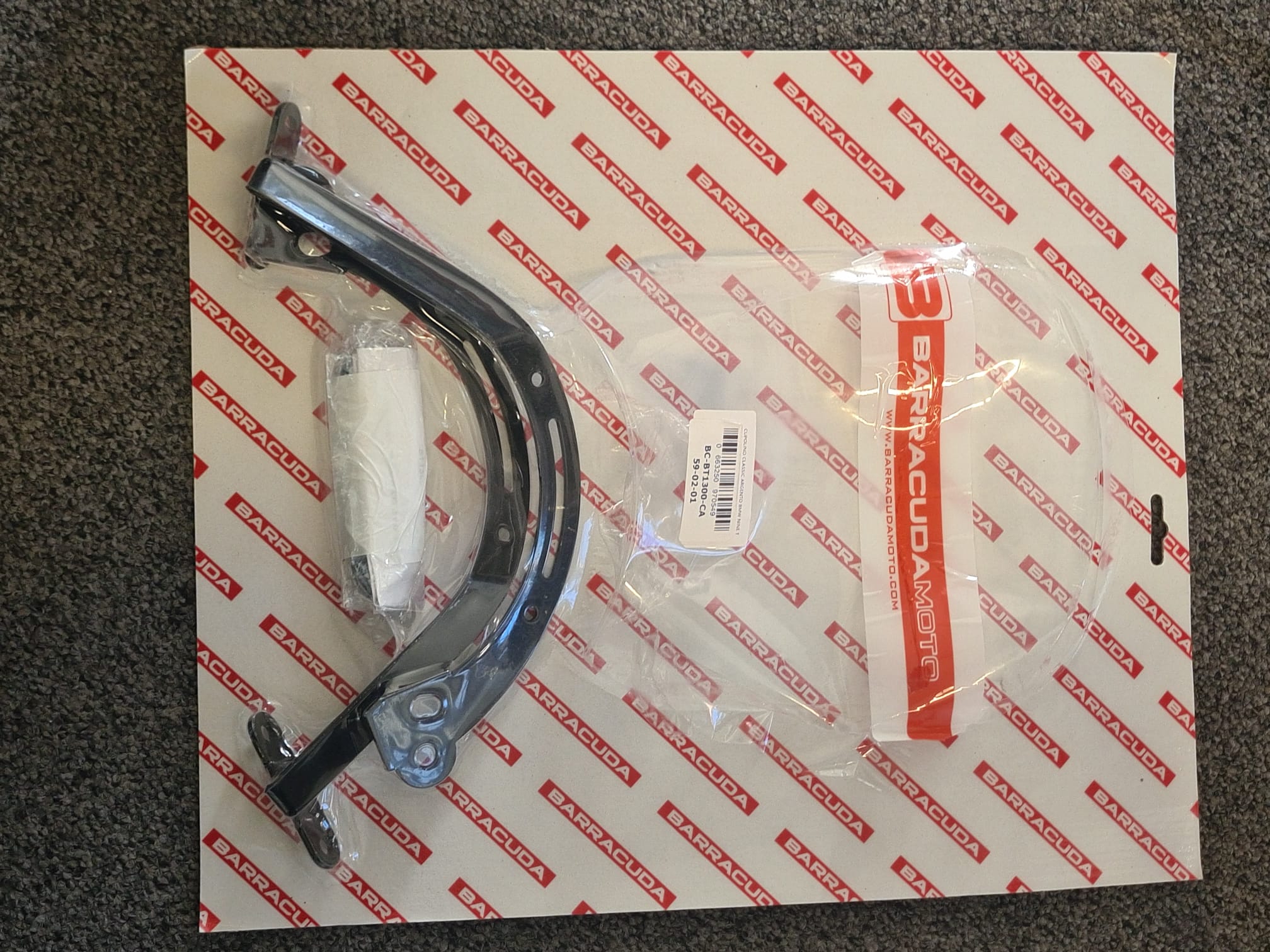 Cúpula Barracuda Aerosport Aluminio plata BMW RnineT 2014-2016