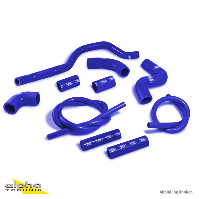 Kit de mangueras de silicona SAMCO SPORT azul para Aprilia RSV4 (R / RF / RR / Factory), 2009-2025