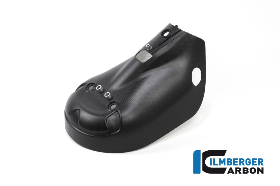 Ilmberger Protector de calor del escape de carbono mate