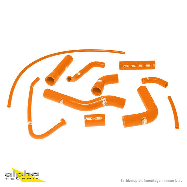 Kit de mangueras de silicona SAMCO SPORT naranja para Yamaha YZF-R6 año del modelo 2006-2024