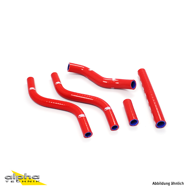 Kit de mangueras de silicona SAMCO SPORT rojo para Honda CR125R año 1989