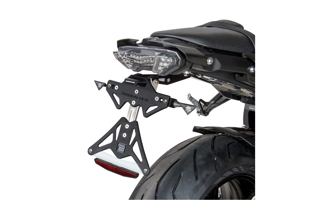 Soporte de matrícula de aluminio Barracuda para Yamaha MT10 2016-