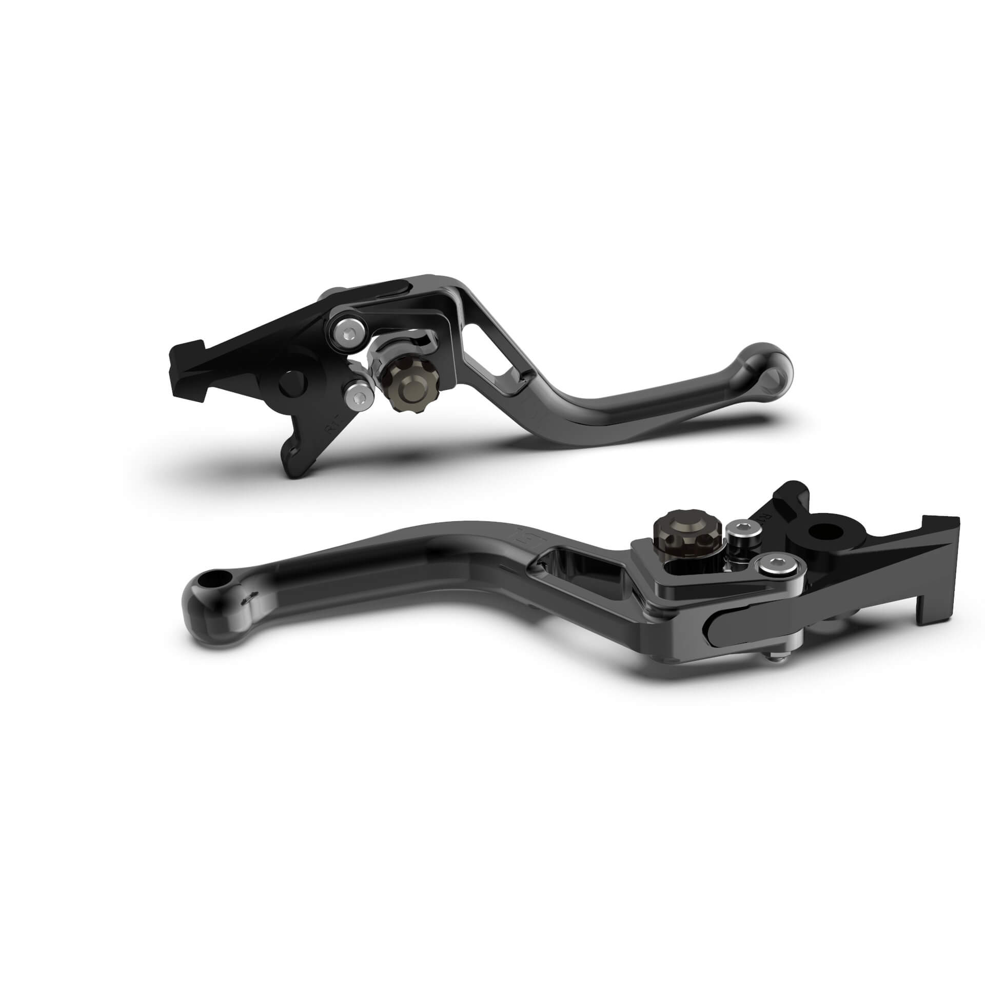 Maneta de Freno LSL para Scooter Izquierda BOW L81, corta, negro/antracita