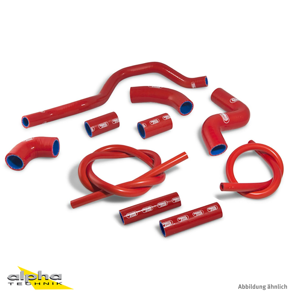 Kit de mangueras de silicona SAMCO SPORT rojo para Aprilia RSV4 (R / RF / RR / Factory), 2009-2025