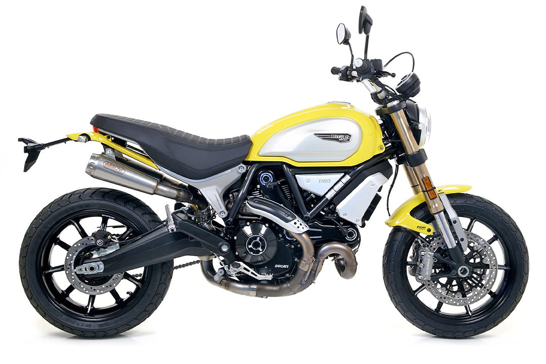 Par de silenciadores ARROW PRO-RACE de acero inoxidable para Ducati Scrambler 1100, año del modelo 2018-2020