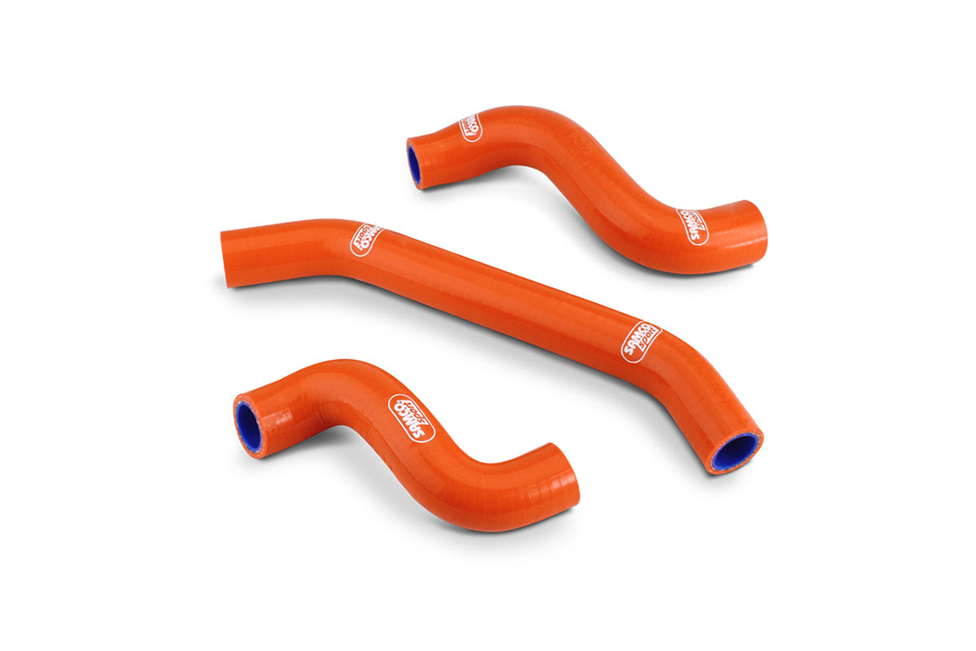 Kit de Mangueras de Silicona SAMCO SPORT, 3 piezas, naranja para modelos KTM y Husqvarna