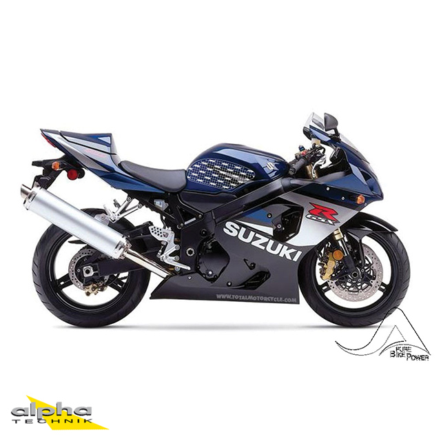 Stompgrip transparente, Volcano, para Suzuki GSXR600, 750, 2004-2005