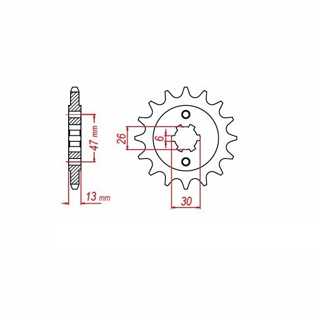 Piñón, 16 dientes, Paso 630