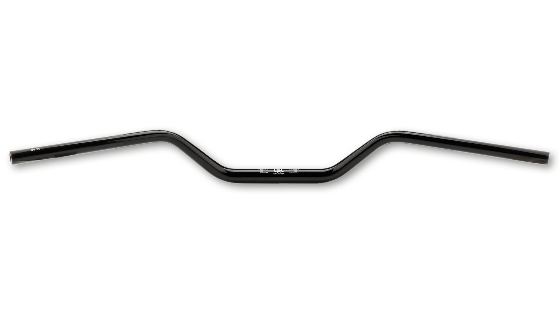 LSL X-Bar manillar de Aluminio Flat Track X14, 1 1/8 pulgadas, negro granallado