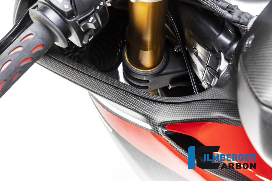 Cubierta de túnel de viento de carbono Ilmberger lado izquierdo mate para Ducati Panigale V4 / V4S a partir de 2018