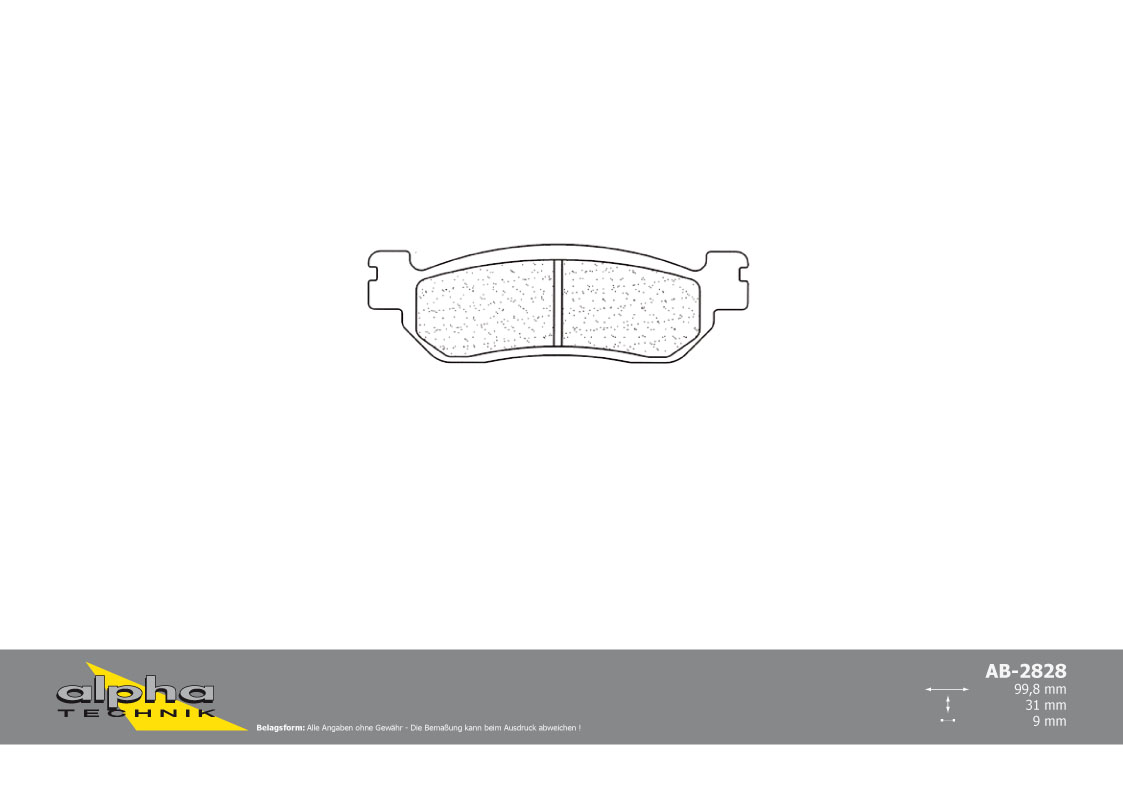 alpha Technik pastillas del freno para calle con ABE