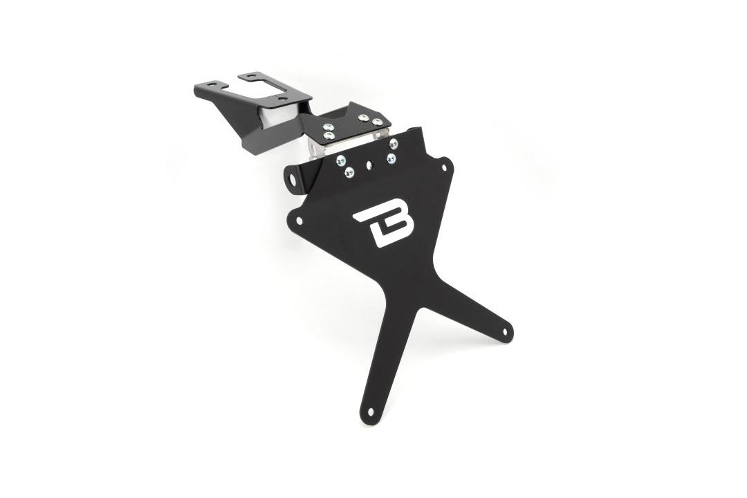 Soporte de matrícula Barracuda para Ducati Hypermotard 950, año de modelo 2020-21