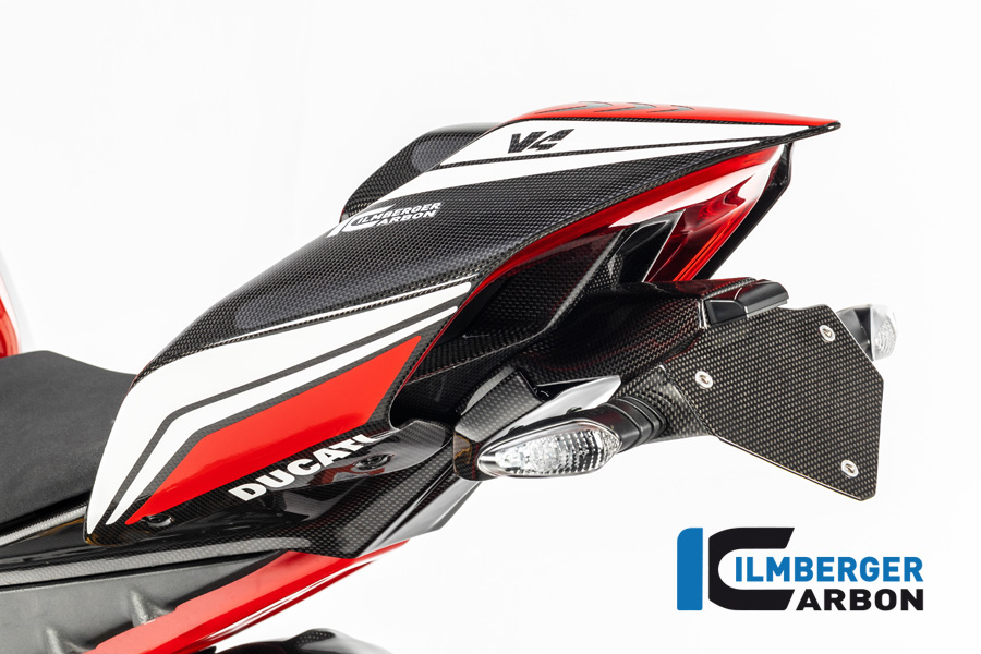 Asiento Monoposto de Carbono Brillo Ilmberger para Ducati Panigale V4 / V4S y Streetfighter V4