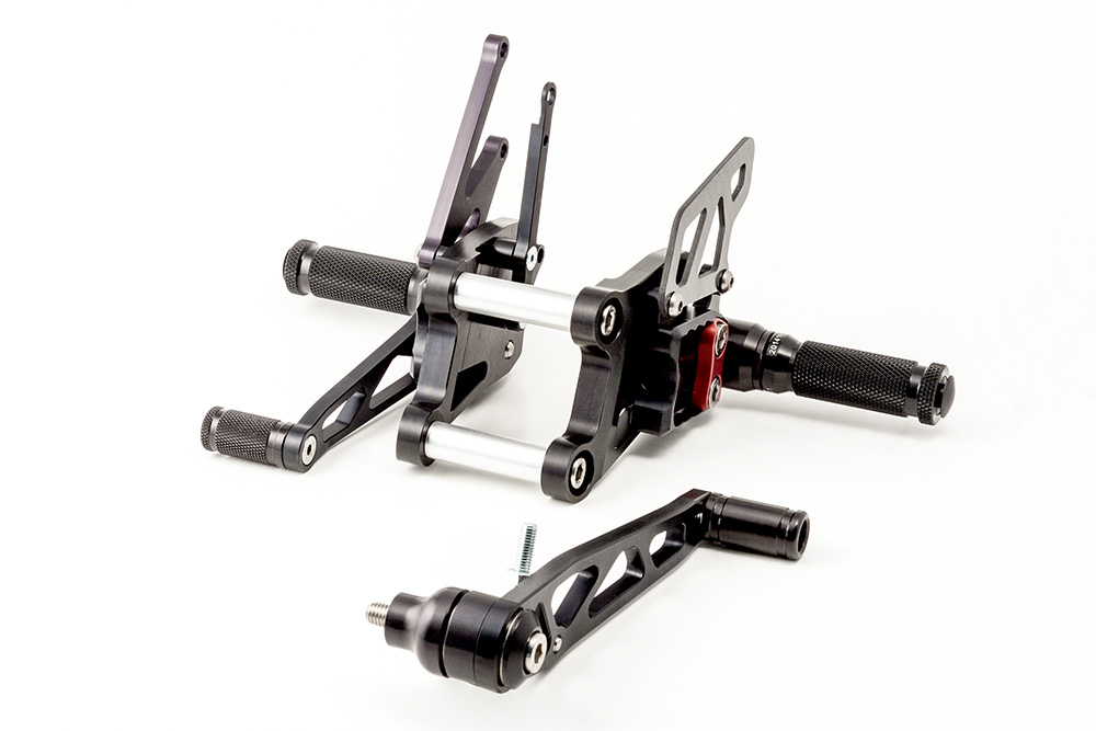 Estriberas LSL 2Slide para Honda CBR1000RR, hasta 2007, negro-rojo, Racing, sin homologación callen