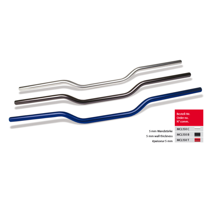 Manillar de aluminio TRW Speedfighter MCL150T, titanio