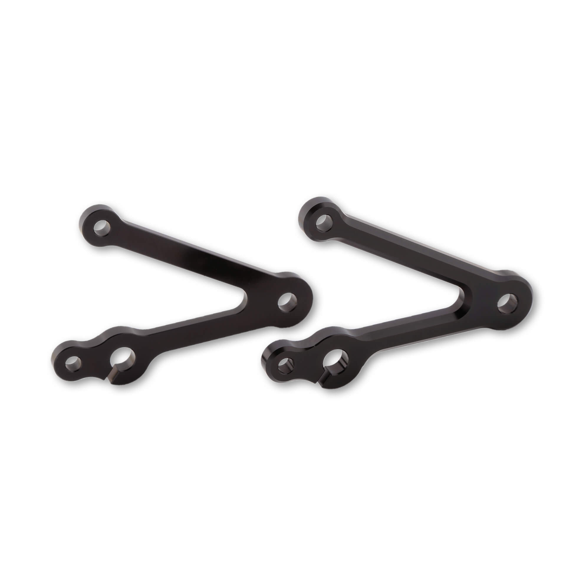 Juego de soportes para faro LSL de 87 mm, con soporte para luz de intermitente, negro