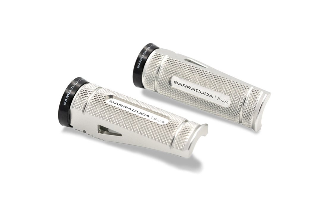 Barracuda reposapiésen KIT DE ESTRIBERAS plateado