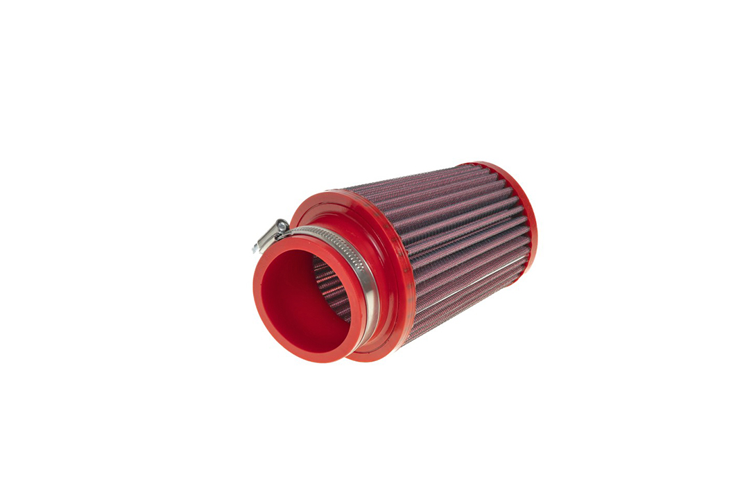 Filtro de aire deportivo universal cónico BMC 65 mm x 128 mm
