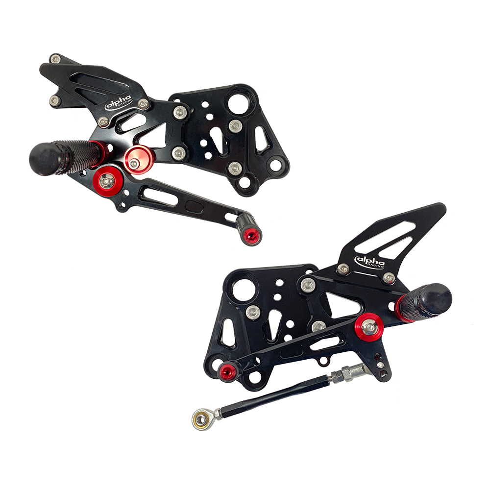 >TRACK< Sistema de estriberas negro KTM RC390 2014- ABE