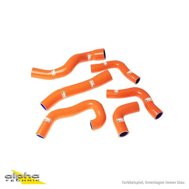 Kit de mangueras de silicona SAMCO SPORT naranja para KTM 1190 RC8 R Track, modelo 2009-2015