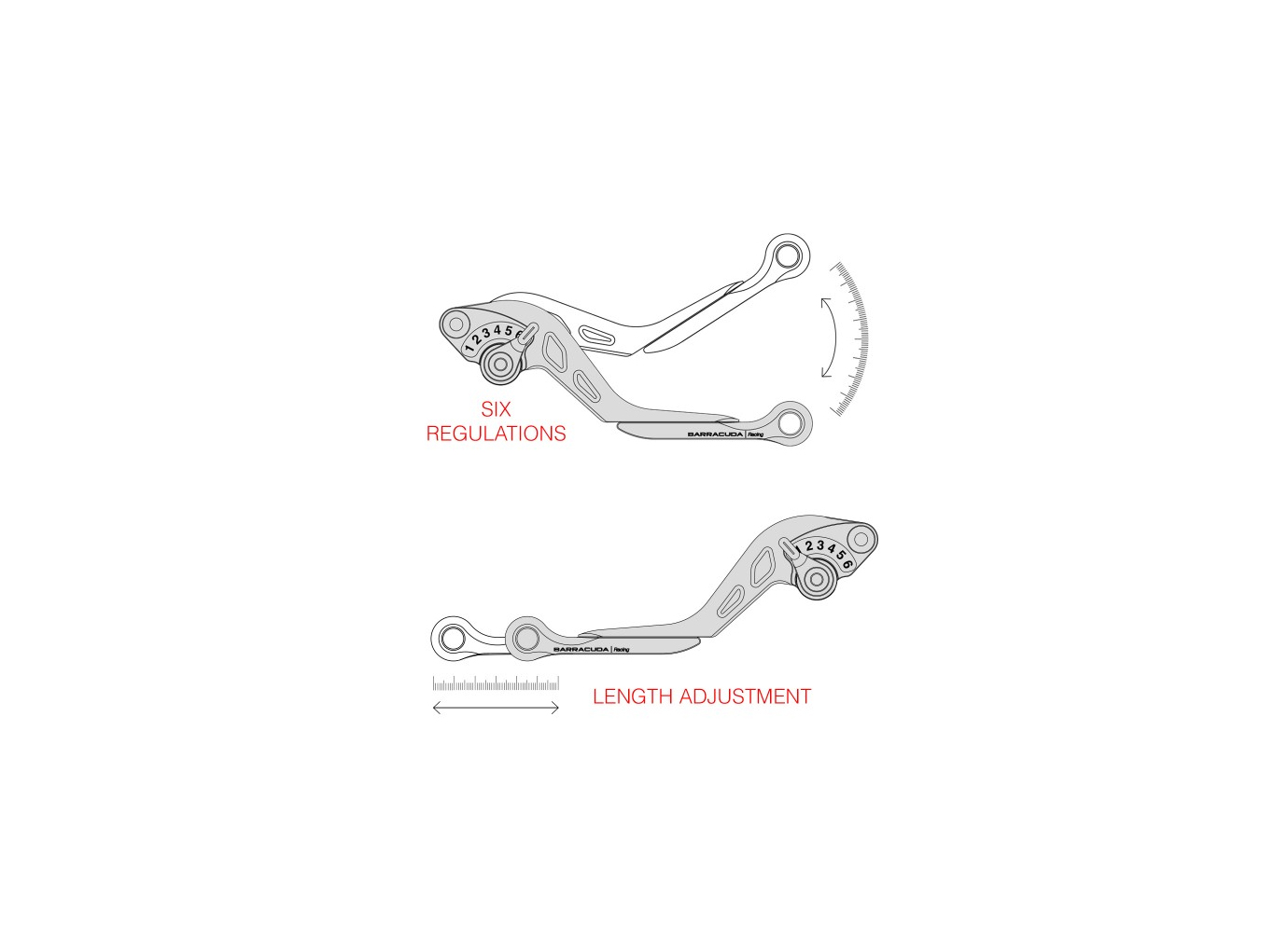 Juego de freno y maneta del embrague Barracuda para Kawasaki Z1000 / Z1000SX / Z900RS