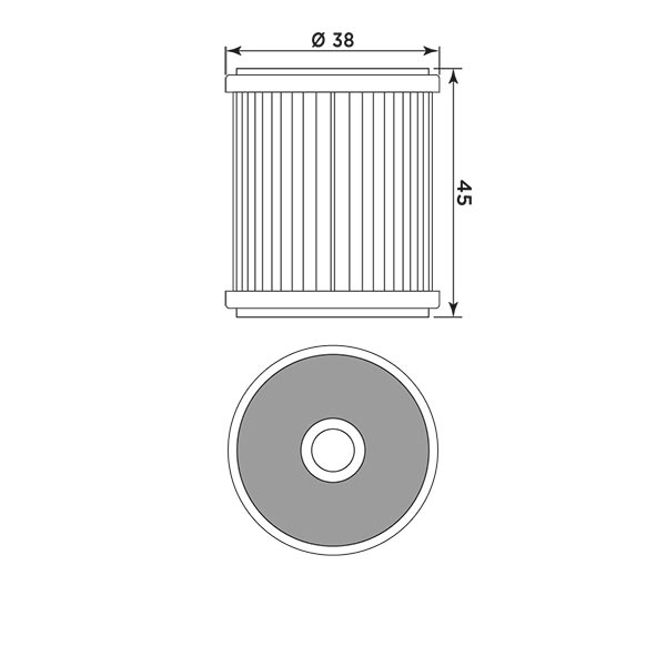 MIW filtro de aceite Y4015 para diversos modelos Yamaha