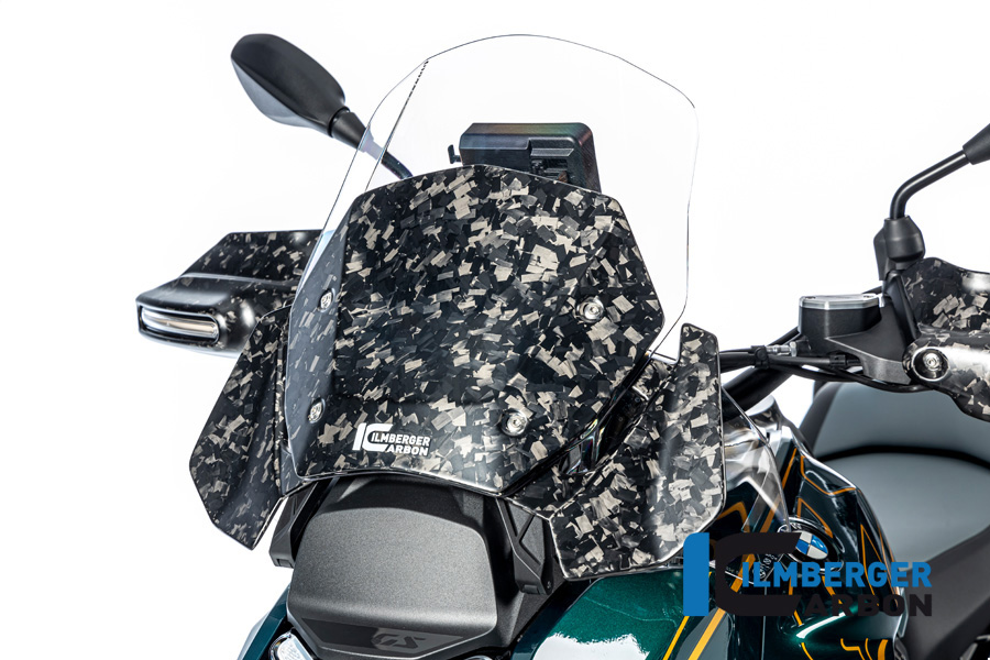Ilmberger Carbon Deflector de viento lado izquierdo, Black Diamond Carbon, mate, BMW R1300GS 2023-