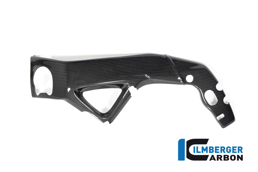 Ilmberger Carbon cubierta del bastidor lado izquierdo brillante para Aprilia Tuono V4 2021-