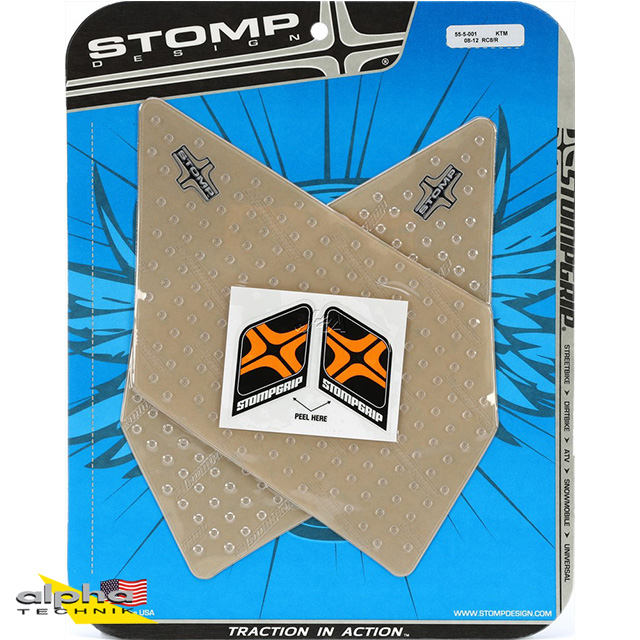 Stompgrip transparente, Volcano, para KTM 1190 RC8 R, 2008-2015, RC 125, 200, 250, 390, 2014-2019