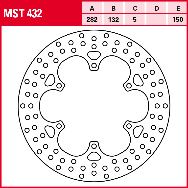 TRW disco de freno Allround fija MST432