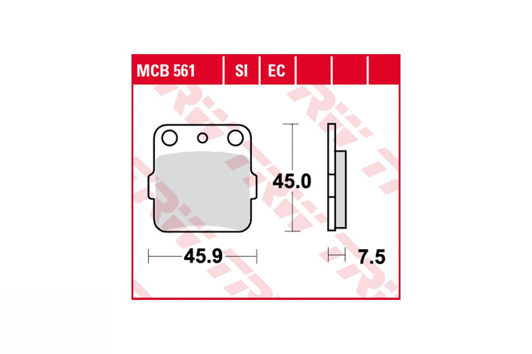 Juego de pastillas del freno TRW MCB561EC