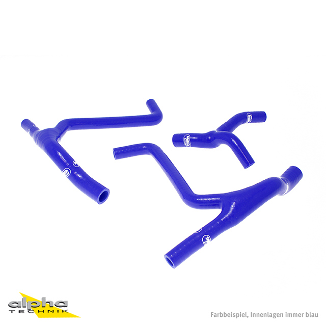 Kit de Mangueras de Silicona SAMCO SPORT azul para Kawasaki KX450F Año del Modelo 2009