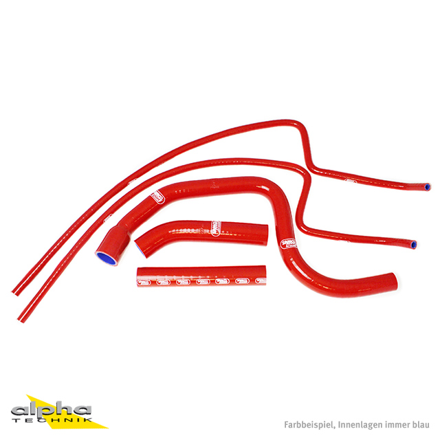 SAMCO SPORT Kit de mangueras de silicona rojo para Triumph Speed Triple 1050i año del modelo 2011-2015