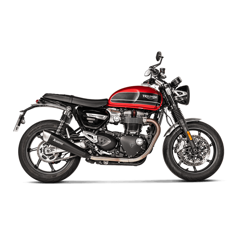Línea Akrapovic Slip-On (Titanio) para Triumph Speed Twin año de modelo 2019-2020 / Triumph Thruxton 1200 / R / RS año de modelo 2016-2020