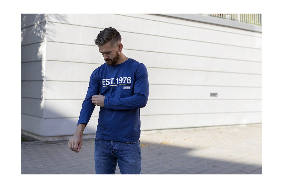 Öhlins Original Camiseta Manga Larga azul Talla S