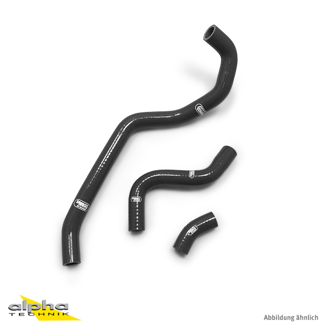 Kit de mangueras de silicona SAMCO SPORT negras para Yamaha XT660R XT660X, año de modelo 2004-2014