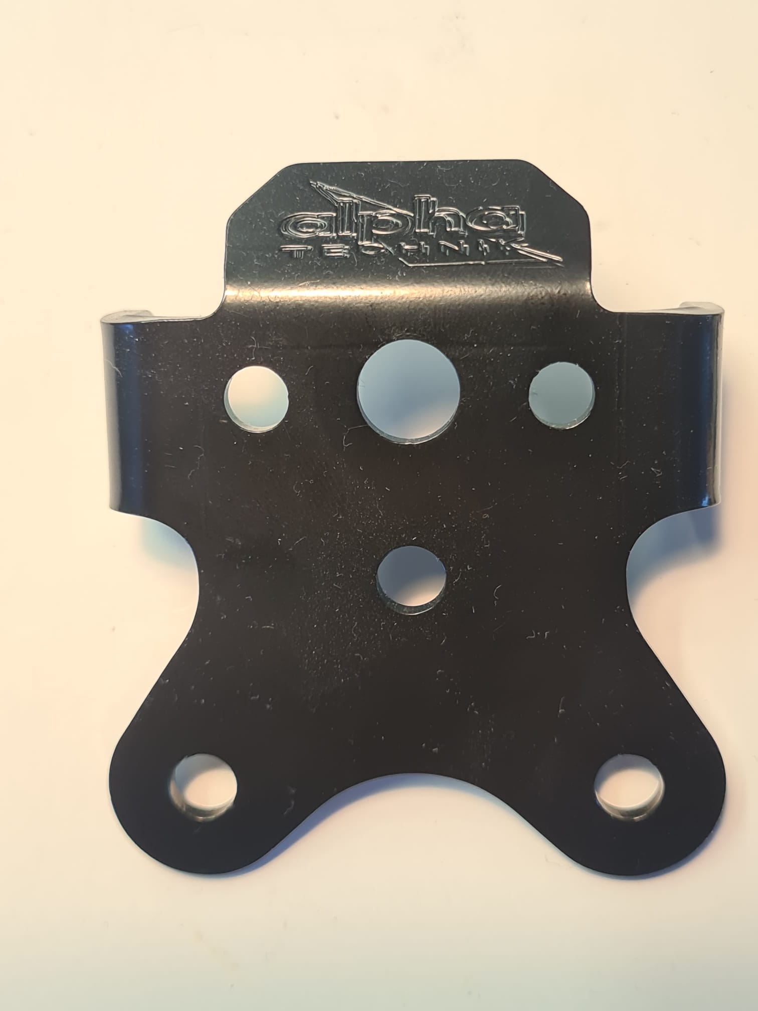 alpha Technik Kennzeichenhalter Edelstahl schwarz für Yamaha MT125 ab 2020-