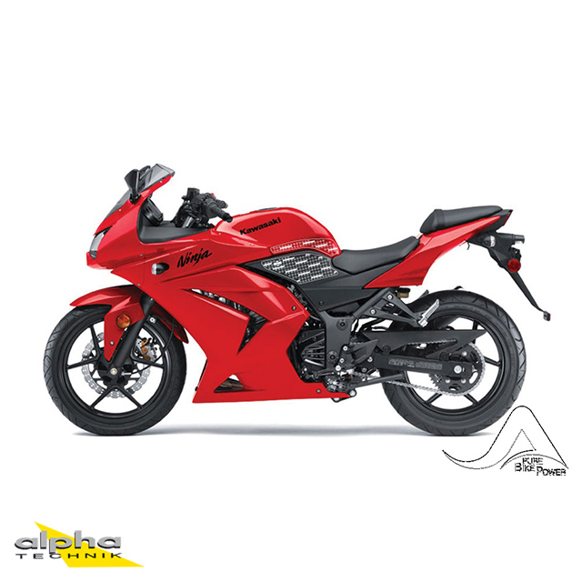 Stompgrip transparente, Volcano, para Kawasaki Ninja 250R, 2008-2012