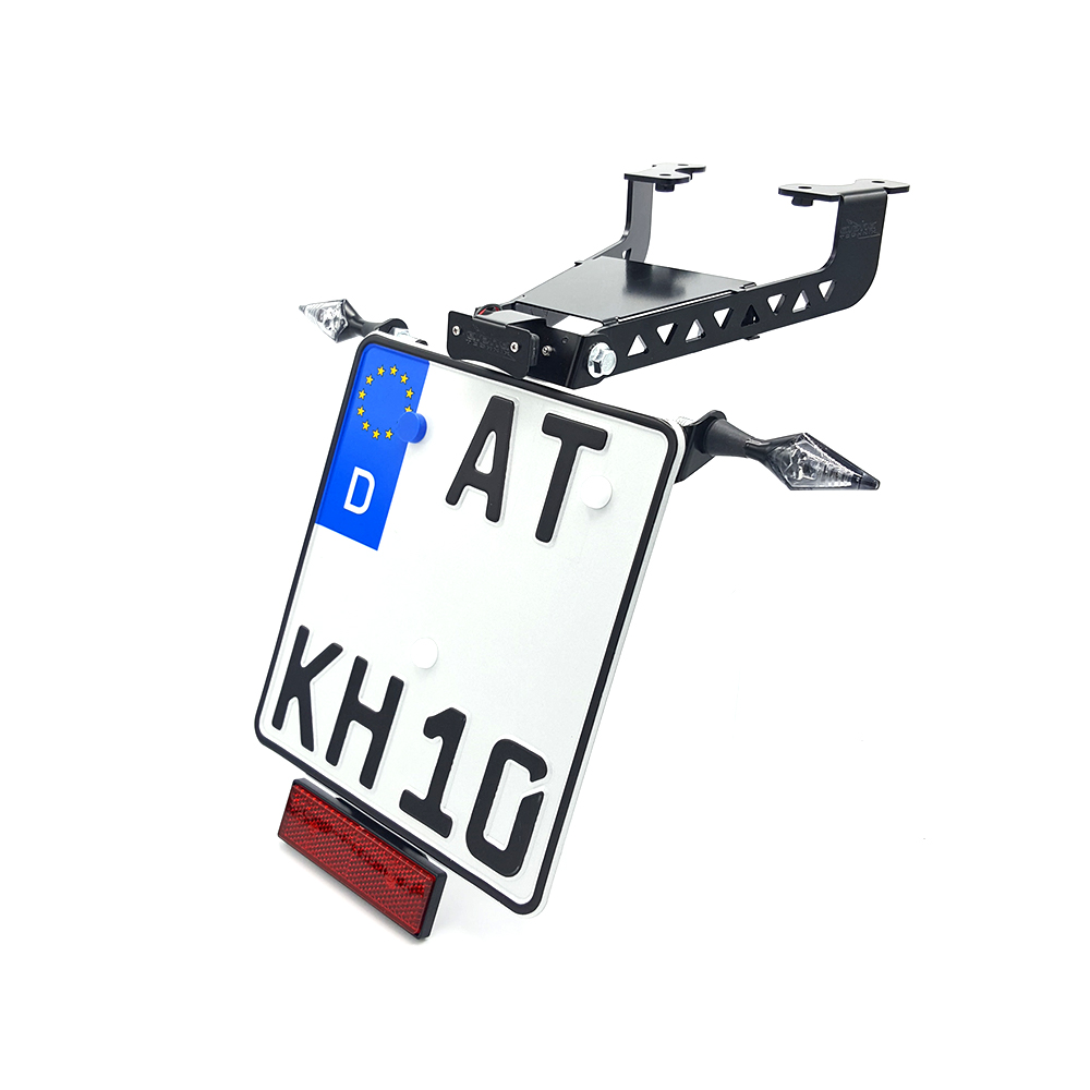 Soporte de matrícula alpha Technik Yamaha MTN850-A, MT09 ABS, MT09SP; Tipo RN43; Año de modelo 2017-