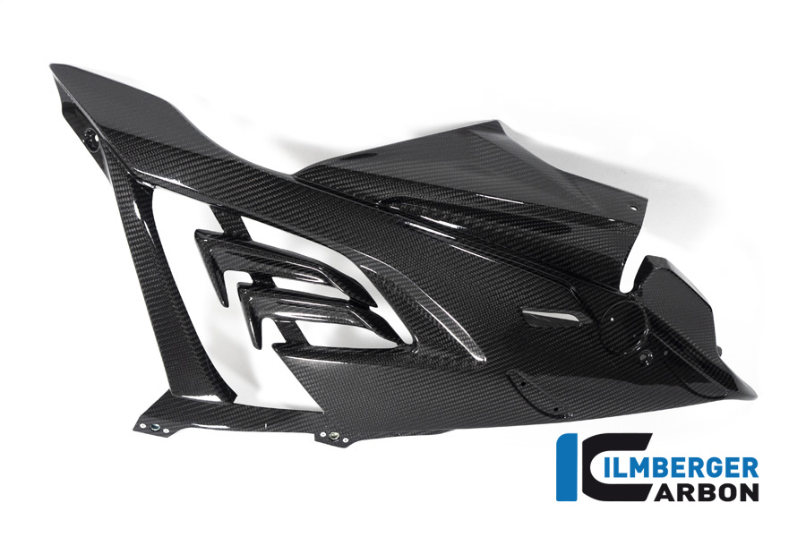 Panel lateral de carenado de carbono Ilmberger lado derecho Racing, brillante, BMW M1000RR 2021-