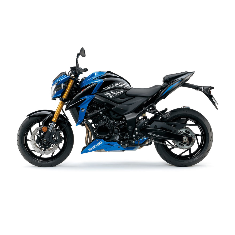 Almohadillas de tracción Stompgrip negras, para Suzuki GSXS750, desde 2018-22