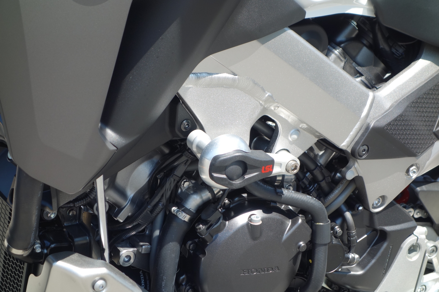 Kit de montaje LSL Crash Pad para Honda VFR800X Crossrunner, 2015-, con placas adaptadoras