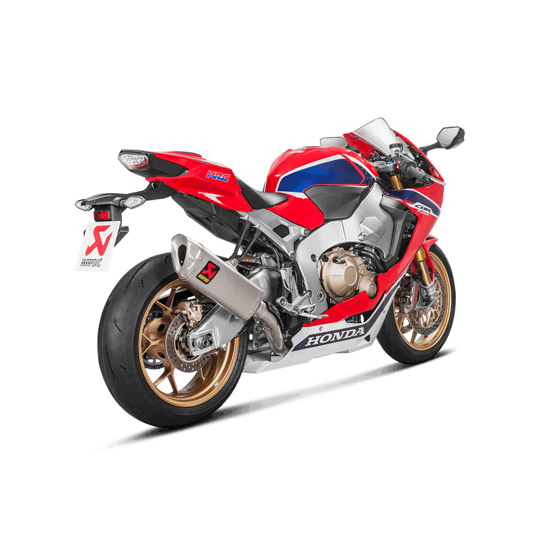 Línea Akrapovic Racing (Titanio) sistema de escape para Honda CBR1000RR Año del modelo 2017-2019 / SP y SP2 Año del modelo 2017-2019