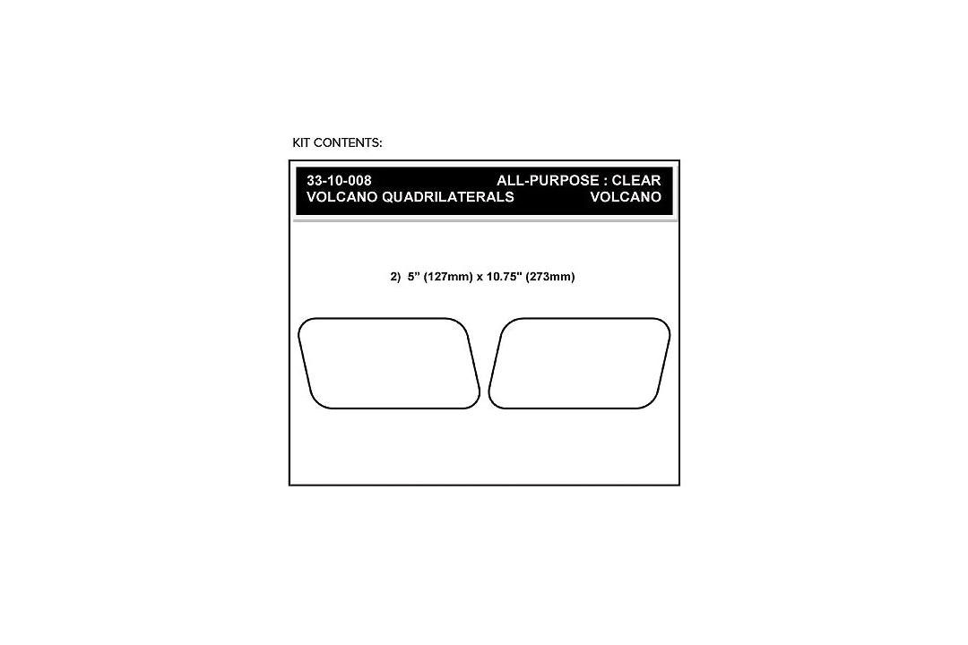 Almohadillas de tracción Stompgrip Universales Rectangulares Negras para Honda ST1300, 2002-2012, XRV750 African Twin, 2000-2003 y Yamaha XT1200Z Super Tenere (Worldcrosser), 2012-2015